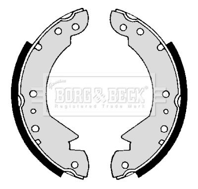 BORG & BECK Комплект тормозных колодок BBS6094